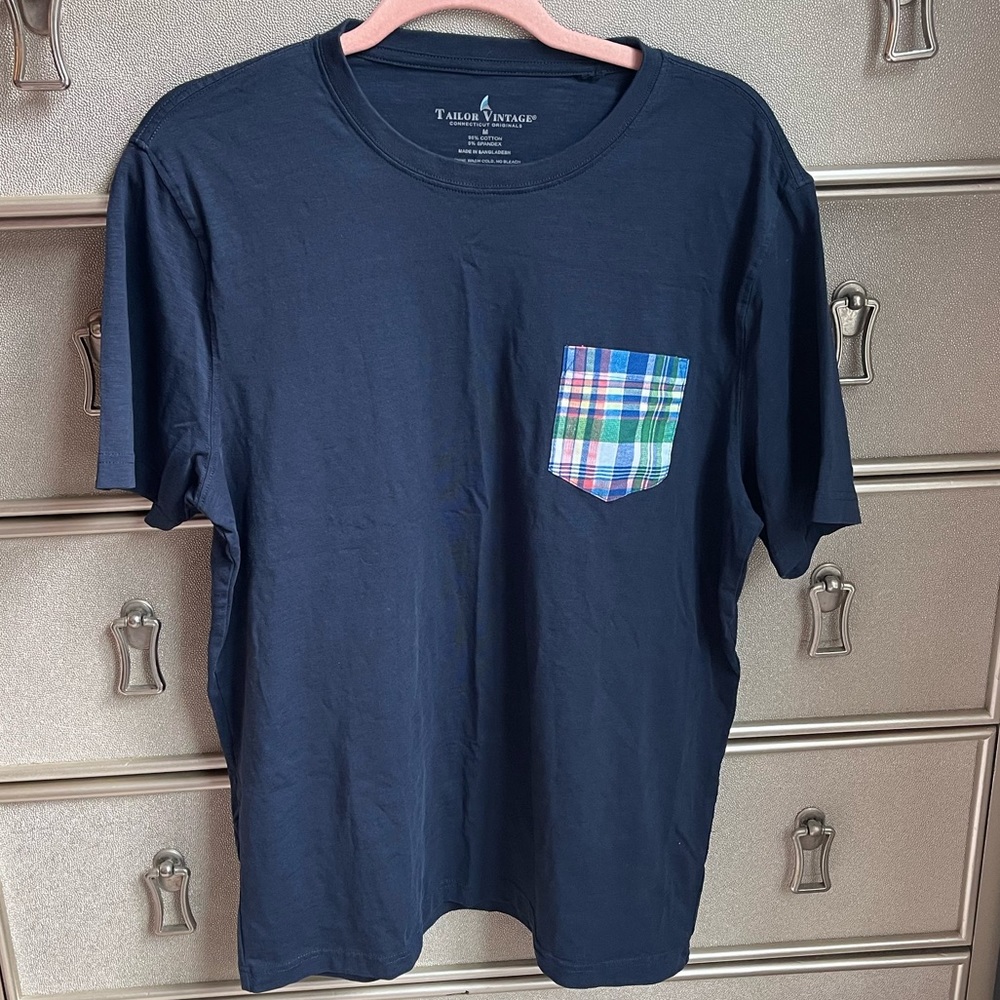 Tailor Vintage | plaid pocked t-shirt size M